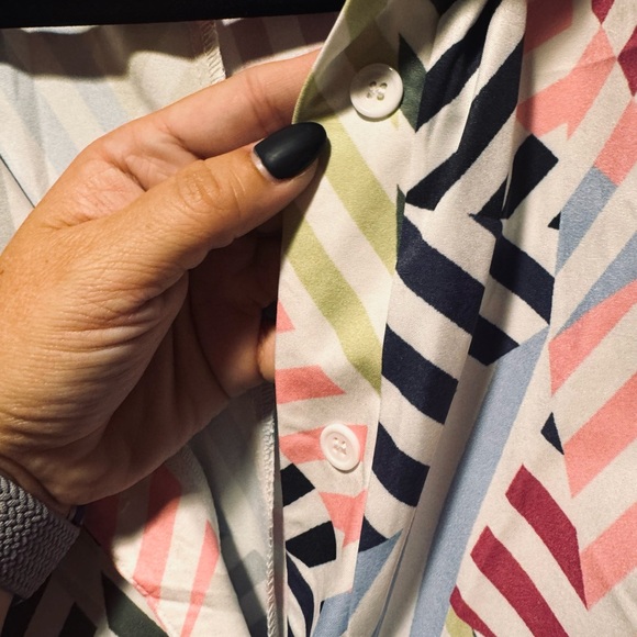 Striped shirt dress. - Picture 6 of 7